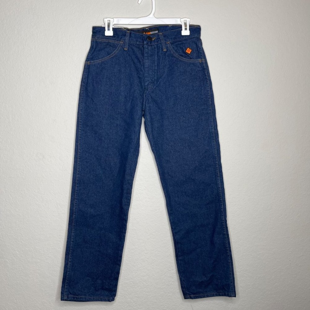 Wrangler flame resistant mens work jeans